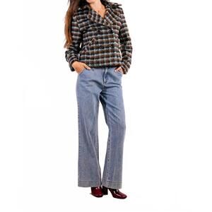 NEW MOLLY BRACKEN ladies woven coat in brown